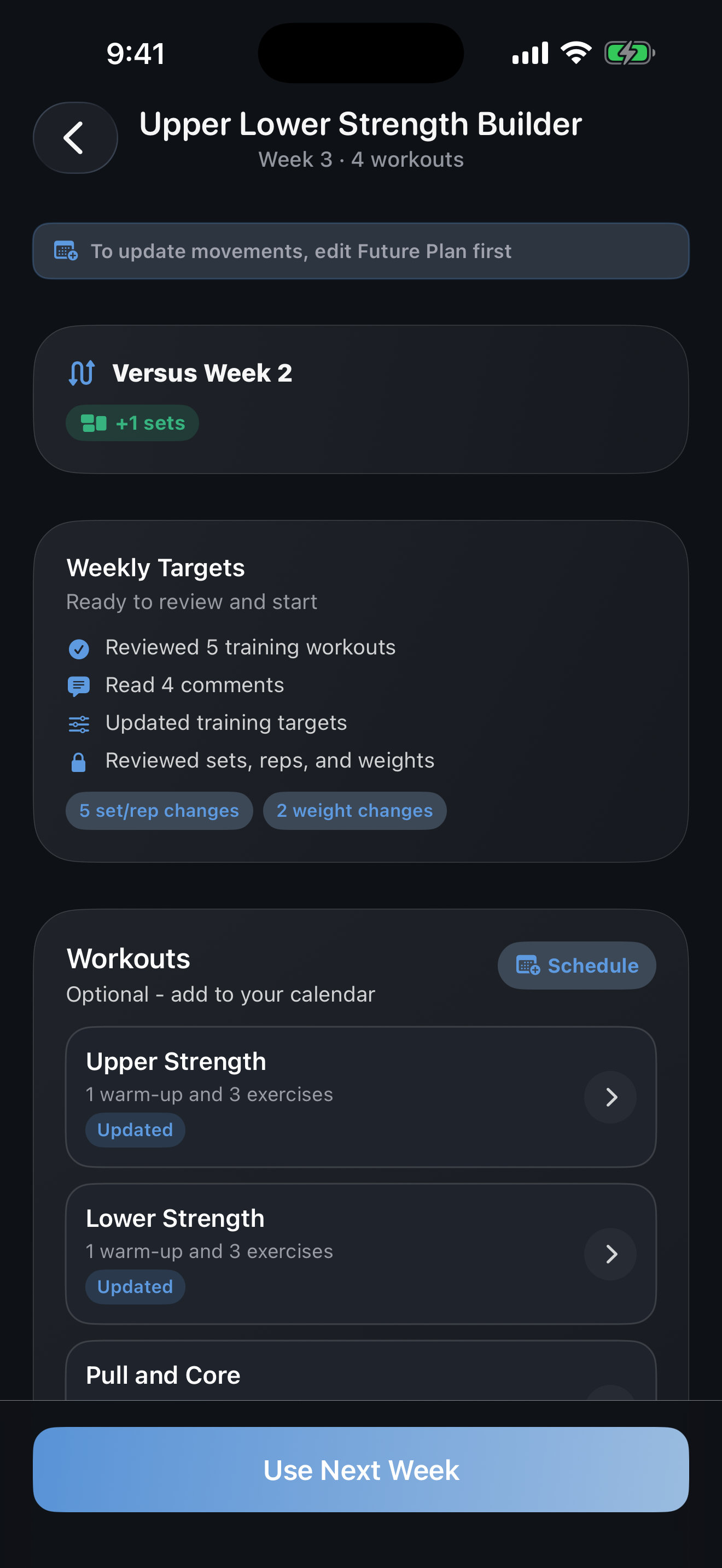 Genie next-week review in IronGenie
