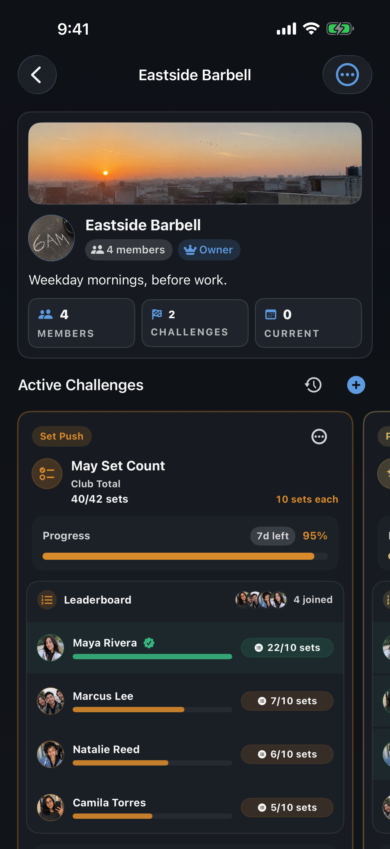 Your training club and challenges in IronGenie